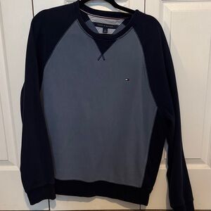 Large Tommy Hilfiger Navy Crewneck Sweater